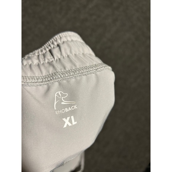 Rhoback delta gray joggers mens size XL performance stretch active gym running - Picture 3 of 11